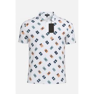 Bad Birdie Golf Polo – Beer Can Print – Men’s Medium (NWT)